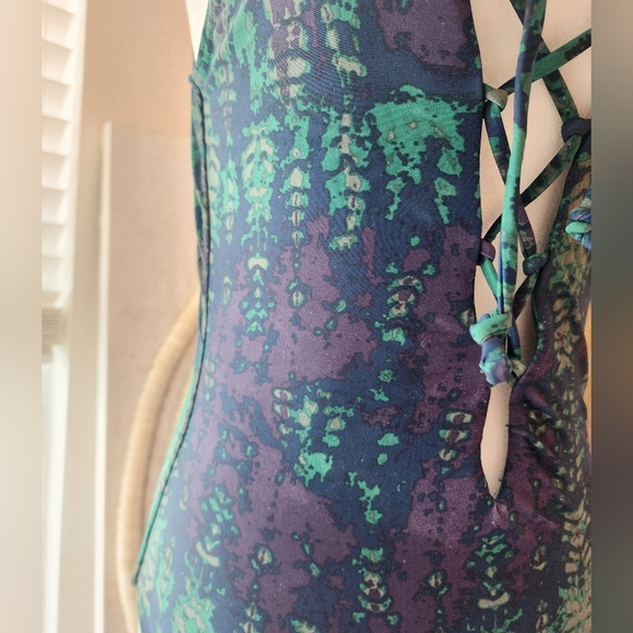 Stone Row Lace up Swimsuit Sz.S - Picture 6 of 7